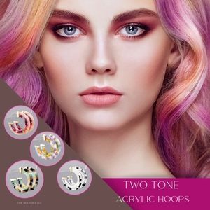 Twotone Acrylic Hoops